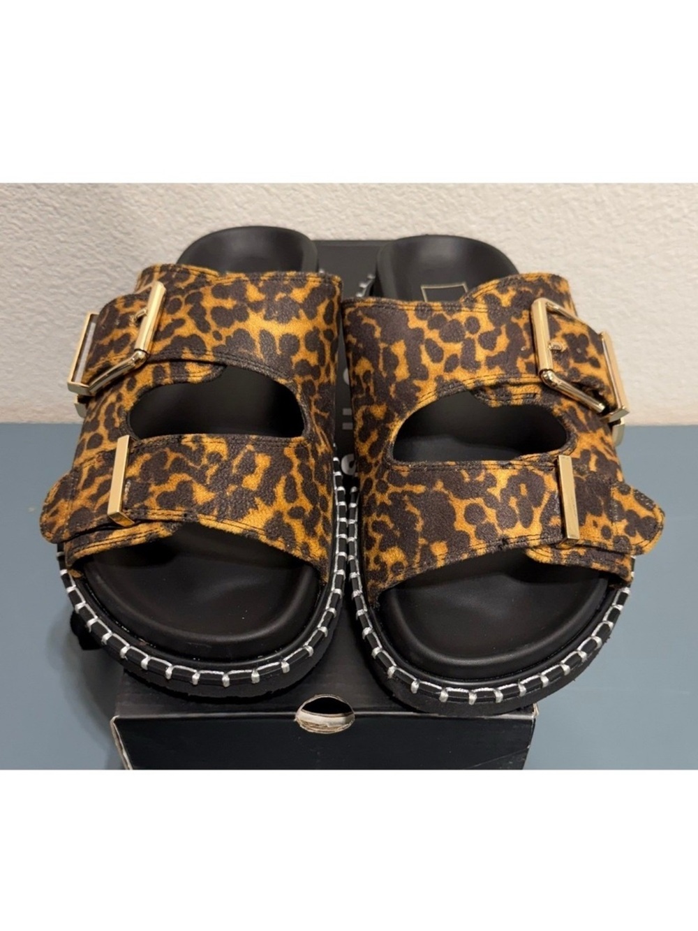 ShuShop Charlotte‎ 963 Leopard Print  Sandals Womens Size 8 New